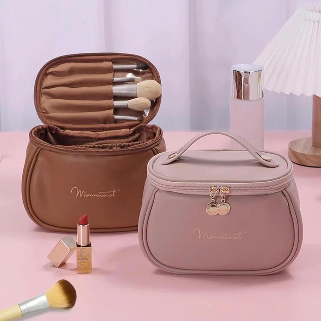 Premium PU Leather Makeup Pouch