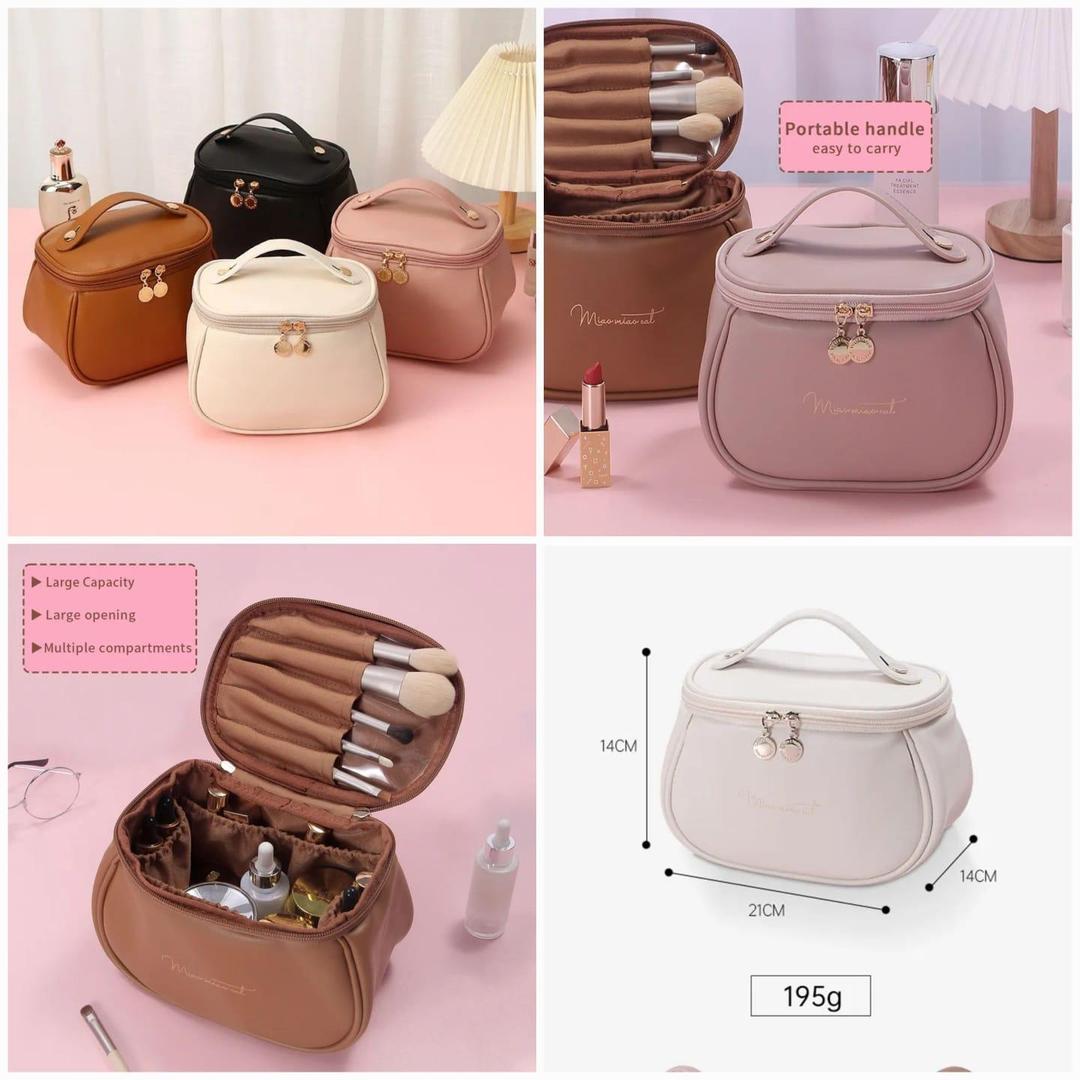 Premium PU Leather Makeup Pouch