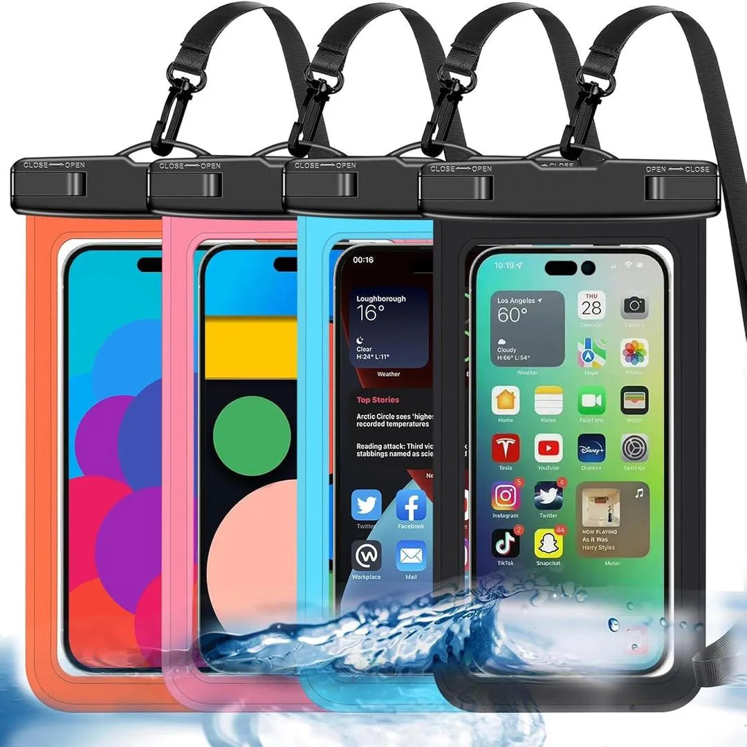 Waterproof Phone Pouch White IP68 30M