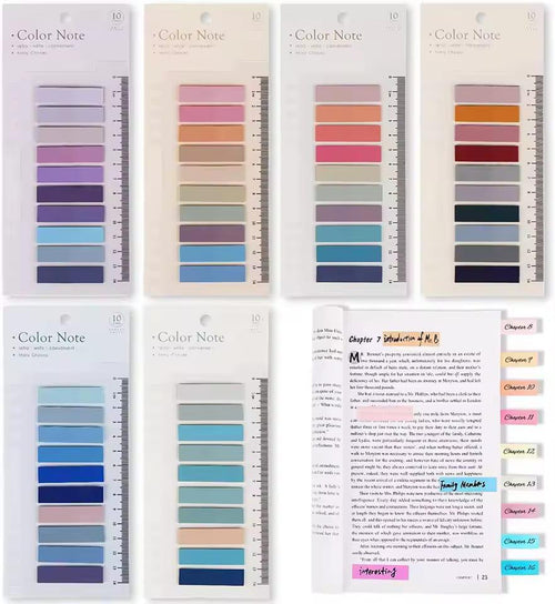 200 Sheets Sticky Notes 10 Colors for Students & Professionals