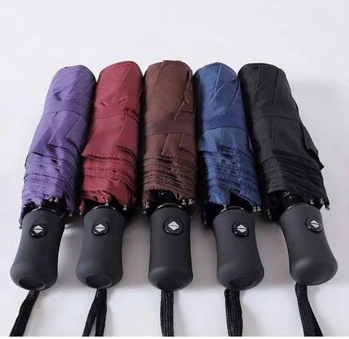 Black Parachute Umbrella Auto Open Close