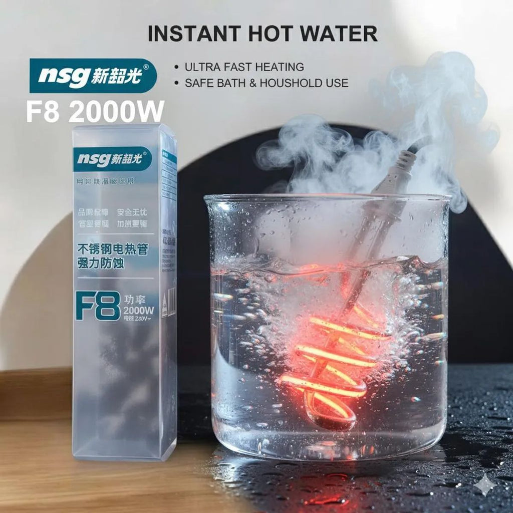 Electric Immersion Rod 1500W Stainless Steel Water Heater