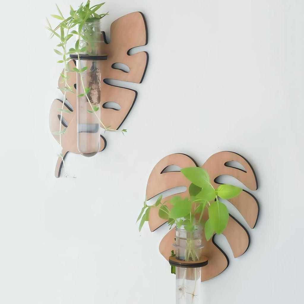 MDF Wood Planter 3D Brown