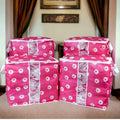 Pink Daisy Storage Bags 25kg Dustproof Oxford Cloth