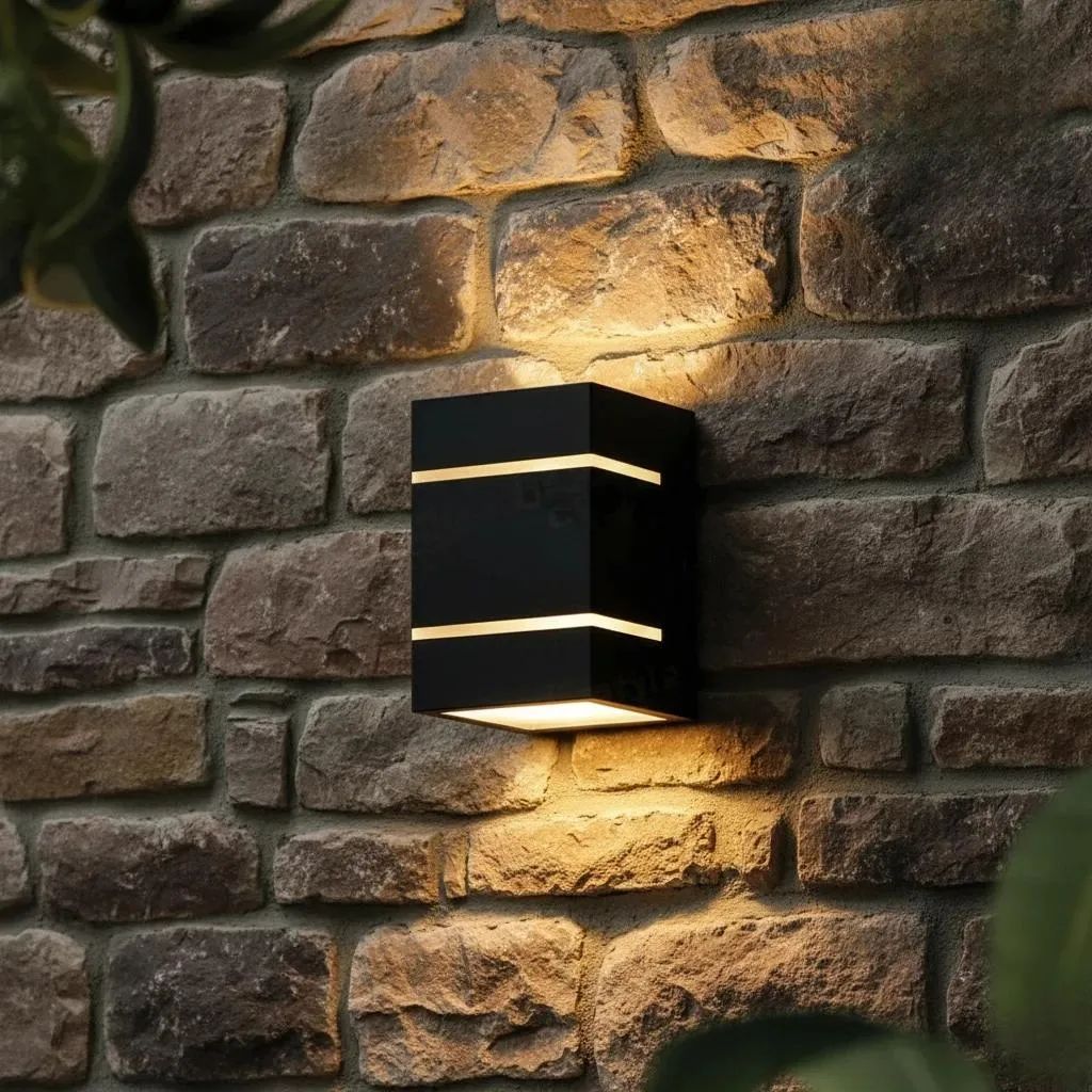 Modern Wall Lamp Dark Brown MDF