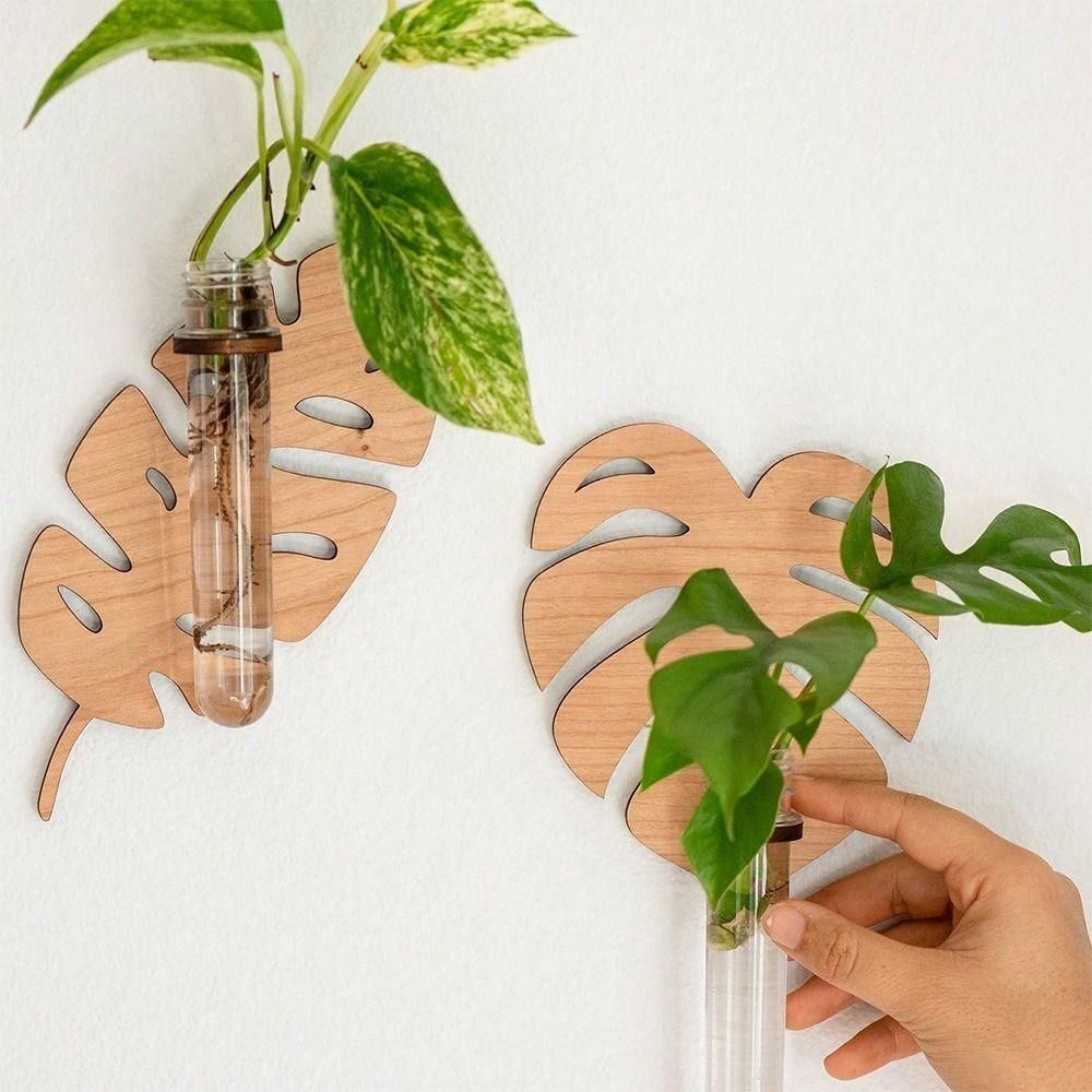MDF Wood Planter 3D Brown