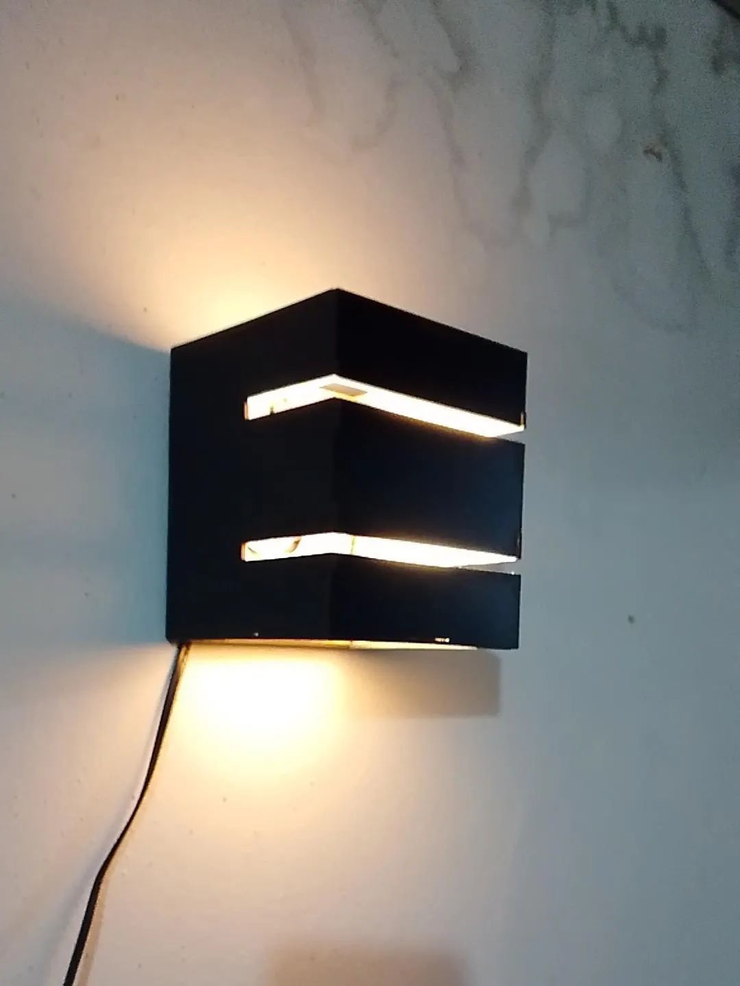 Modern Wall Lamp Dark Brown MDF