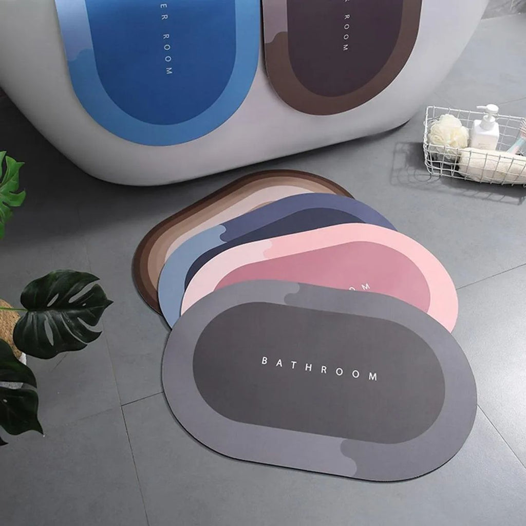Water Absorbent Floor Mat - in use