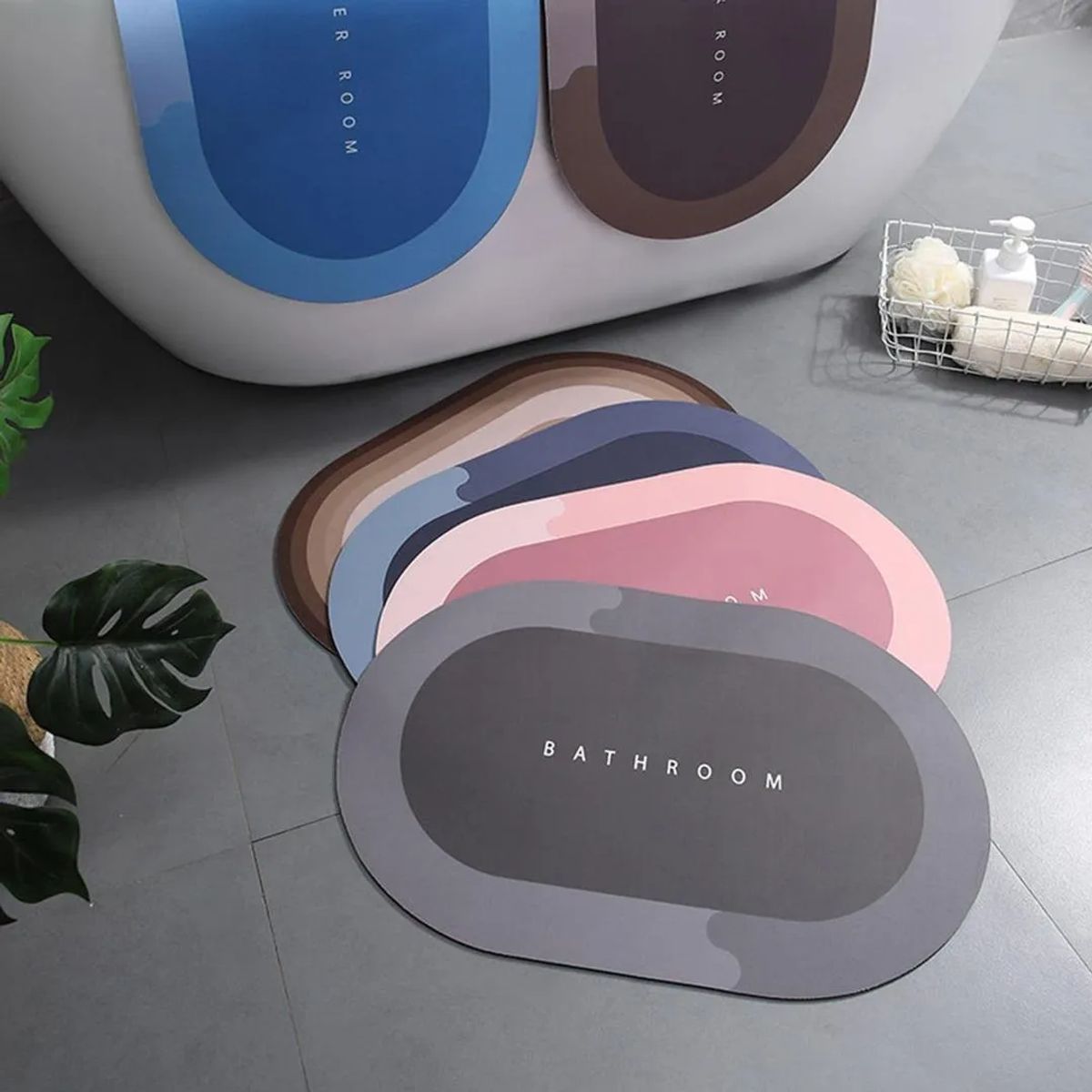 Water Absorbent Floor Mat - in use