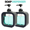 Liquid Soap Dispenser 500ml Black Transparent ABS