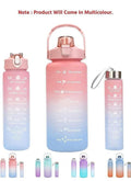 3-Piece Insulated Water Bottle Set for Gym Office Travel