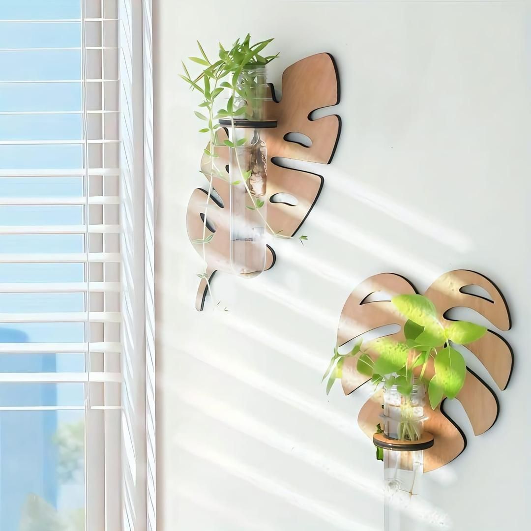 MDF Wood Planter 3D Brown