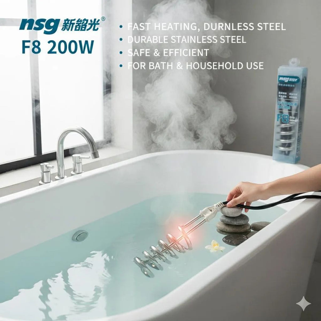 Electric Immersion Rod 1500W Stainless Steel Water Heater