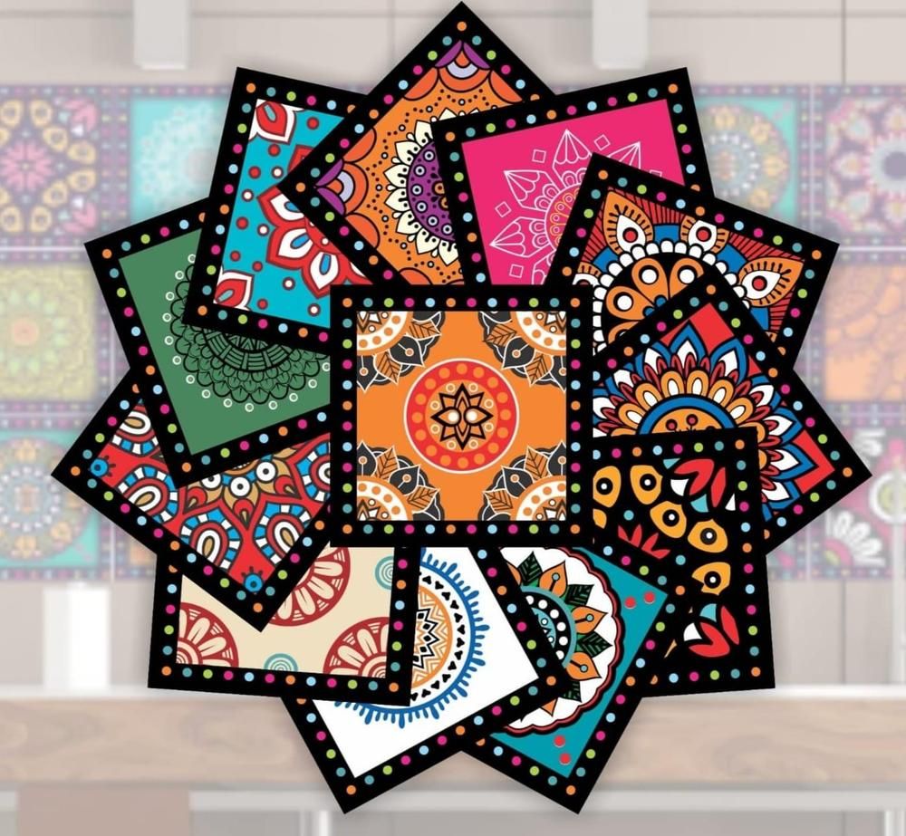 Vibrant Wall Tile Stickers for Home Decor
