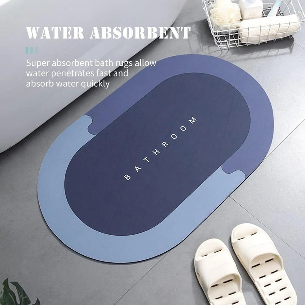 Water Absorbent Floor Mat for Bathroom & Entryway