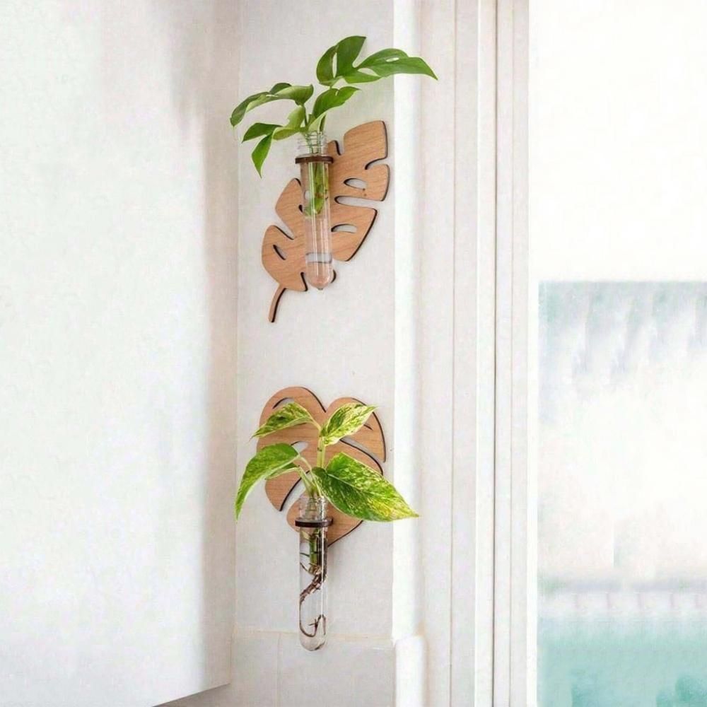 MDF Wood Planter 3D Brown