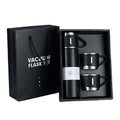 Vacuum Water Bottle Black Stainless Steel Cold Keep