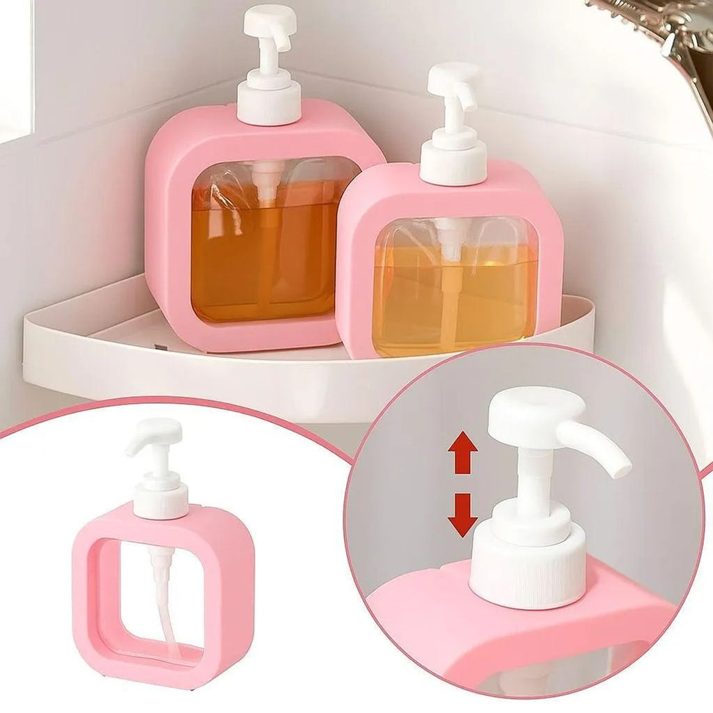 Liquid Soap Dispenser 500ml Black Transparent ABS