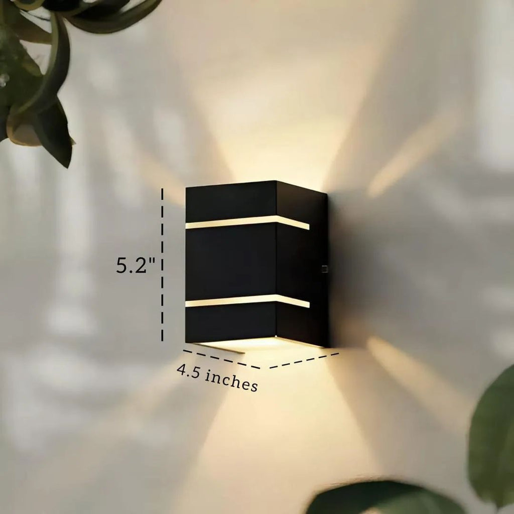 Modern Wall Lamp Dark Brown MDF