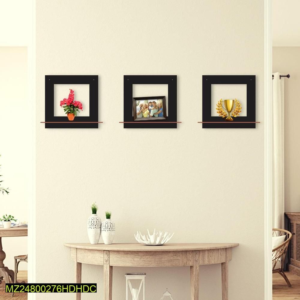 Square Wall Shelves Set of 3