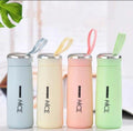 Premium BPA-Free Glass Water Bottles 450ml Leak-Proof