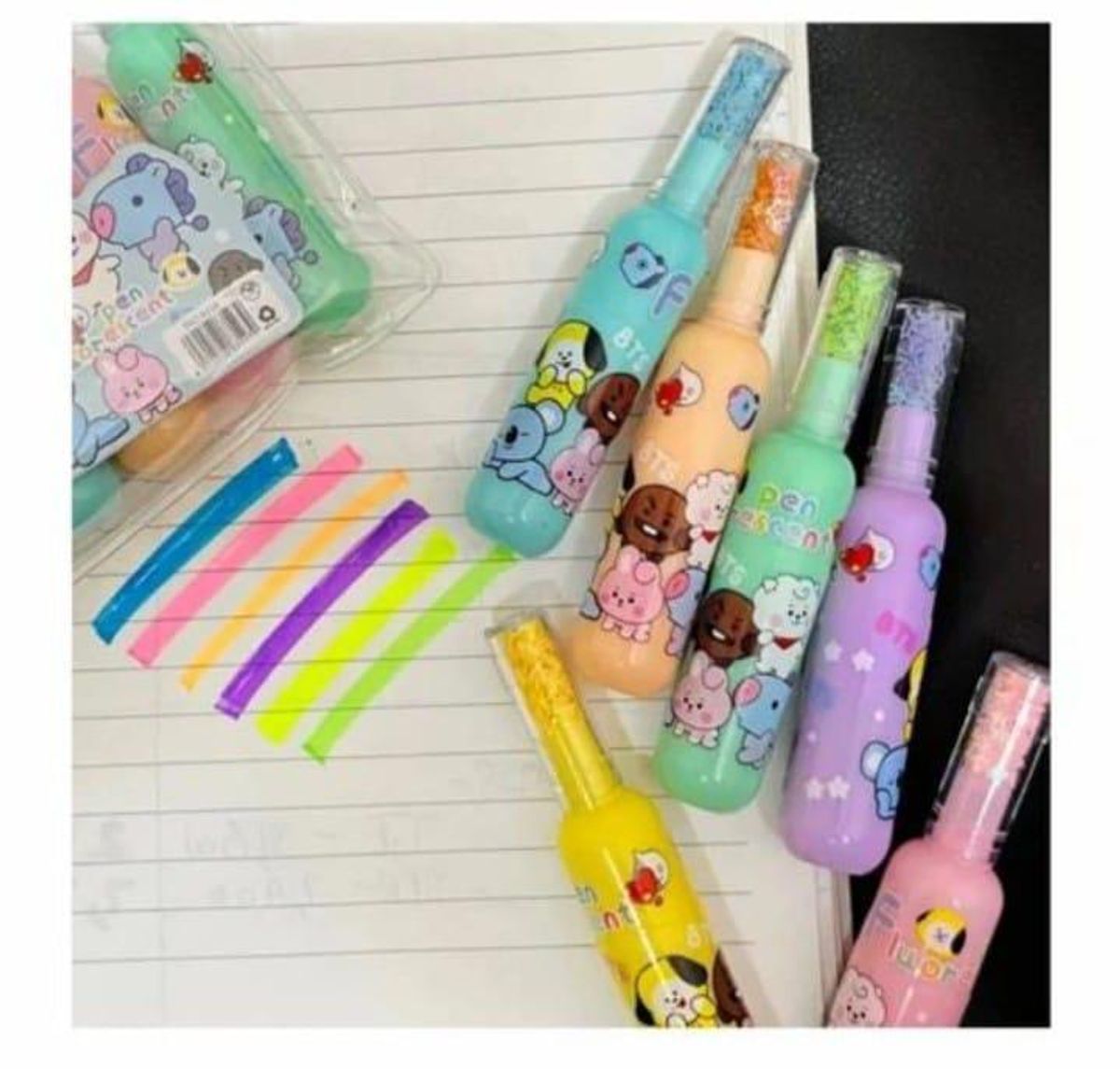 6 Pcs Planet Theme Highlighter Pens for School College
