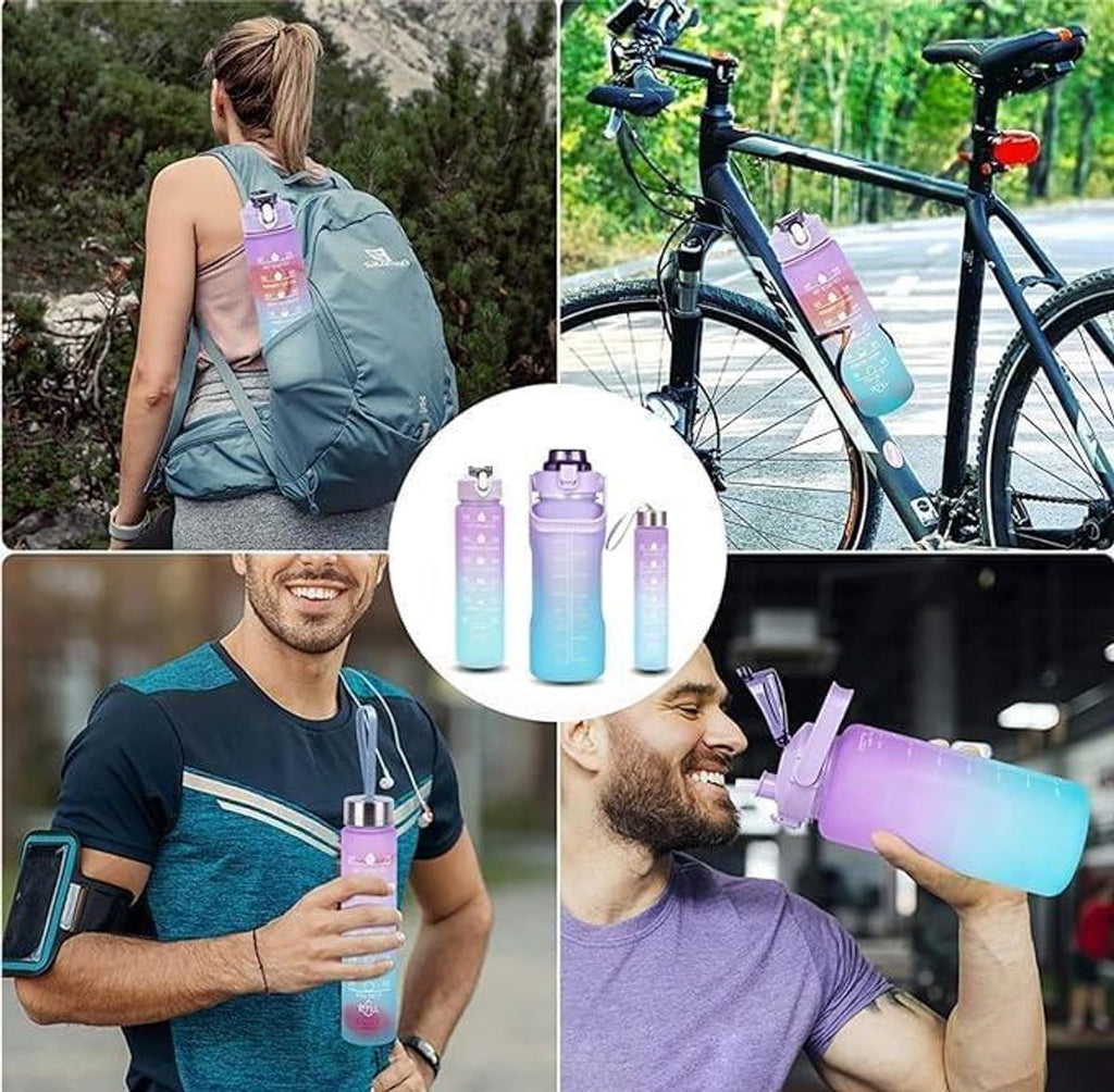 3-Piece Water Bottle Set - colors